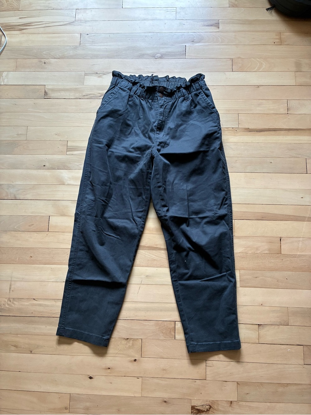 Universal Thread Women's Navy Paperbag Waist Pants